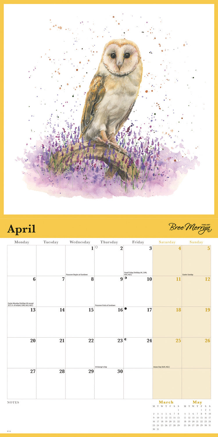 Bree Merryn Wall Calendar 2026