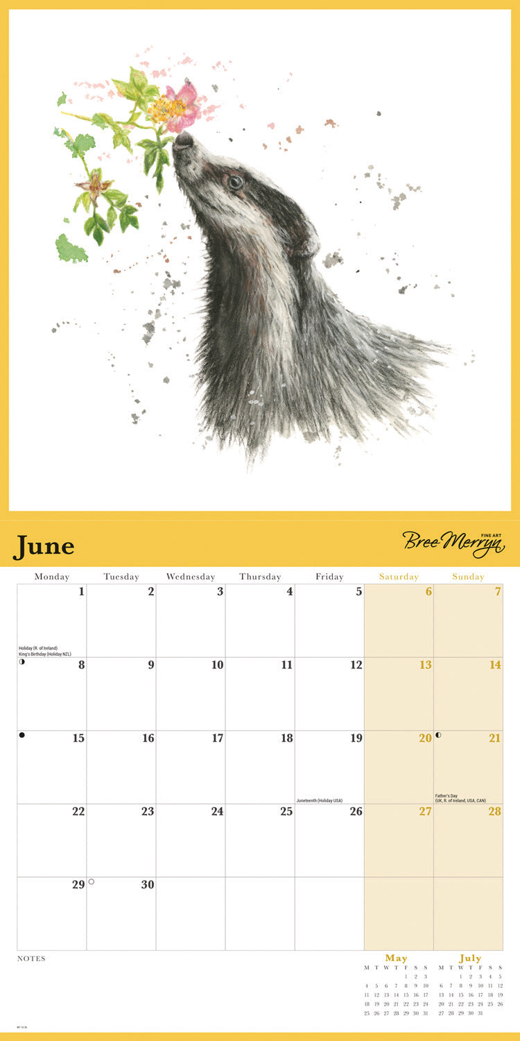 Bree Merryn Wall Calendar 2026