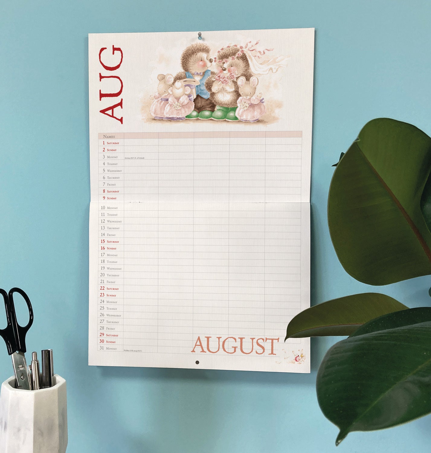 Country Companions MTV Planner A4 Calendar 2026