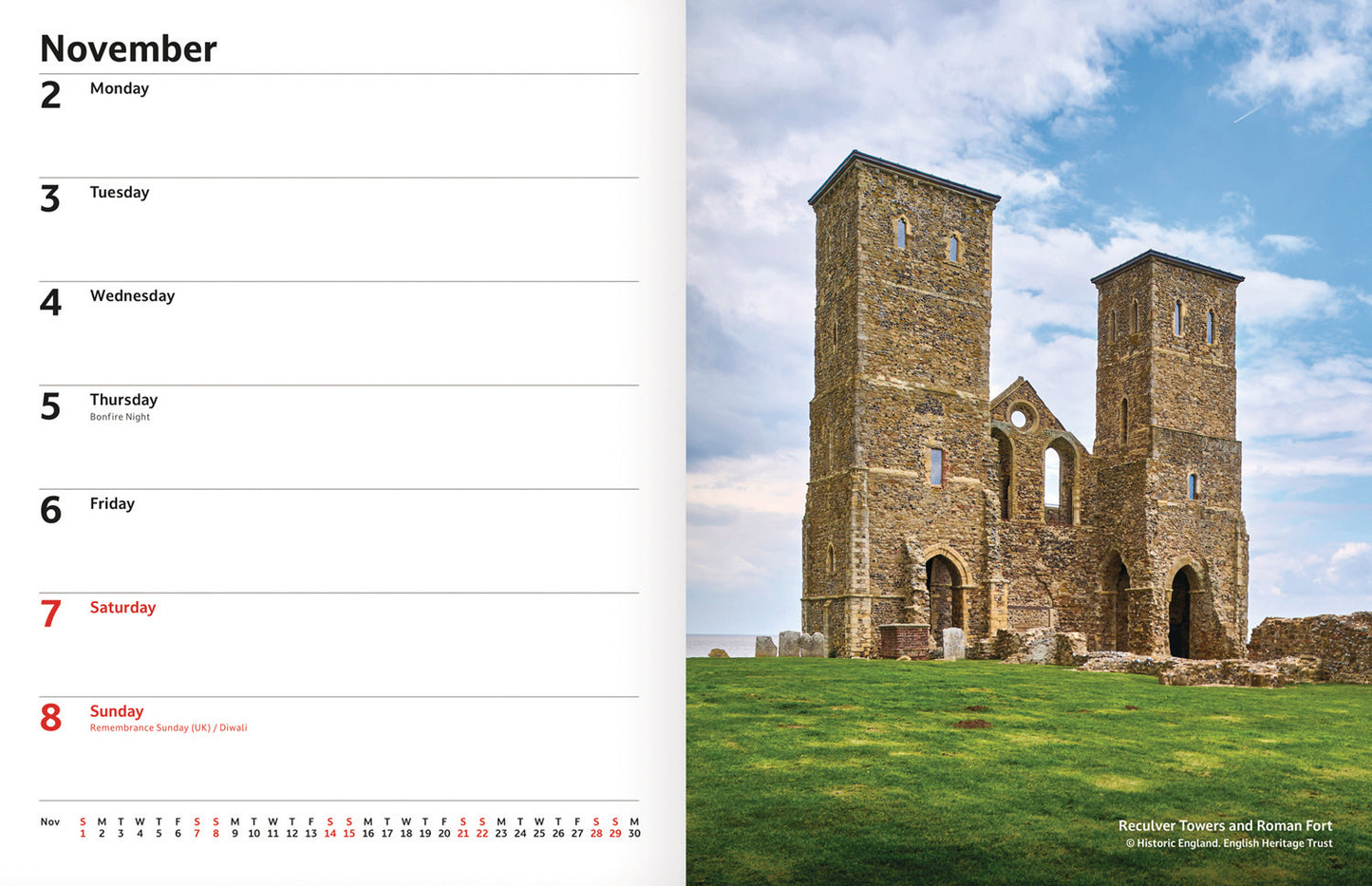English Heritage Dlx Cased Diary 2026