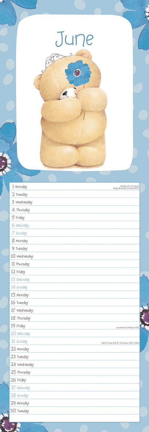 Forever Friends Slim Calendar 2026