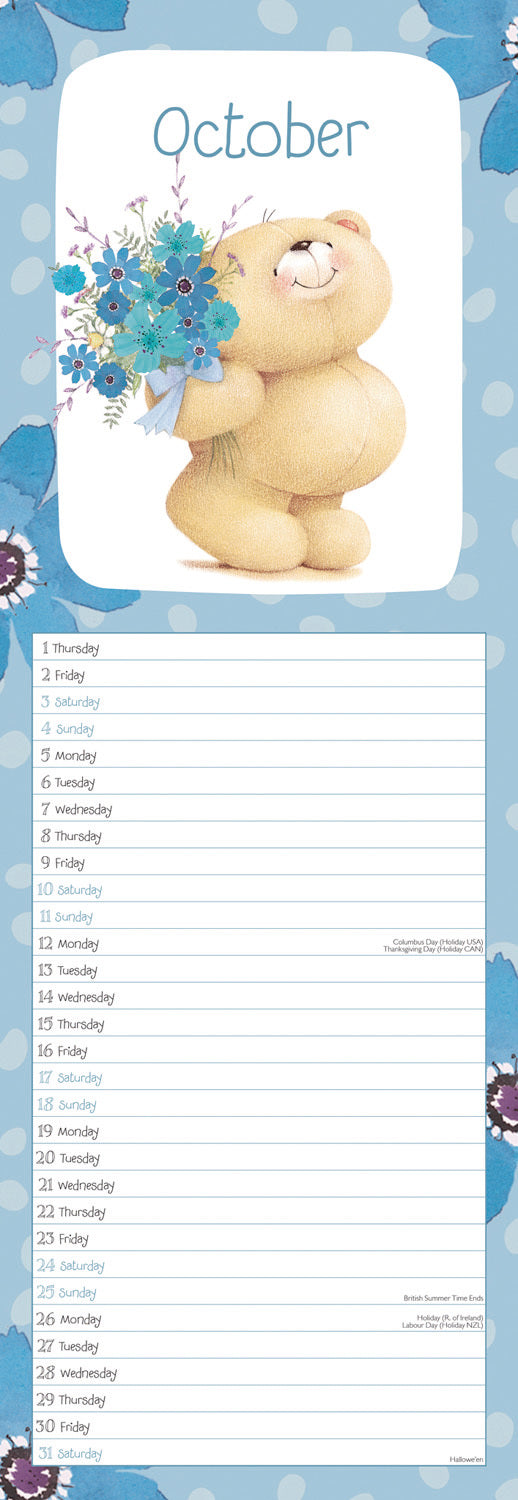 Forever Friends Slim Calendar 2026