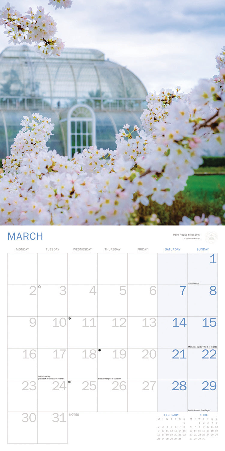 Royal Botanic Gardens Kew, Kew in Colour Wall Calendar 2026