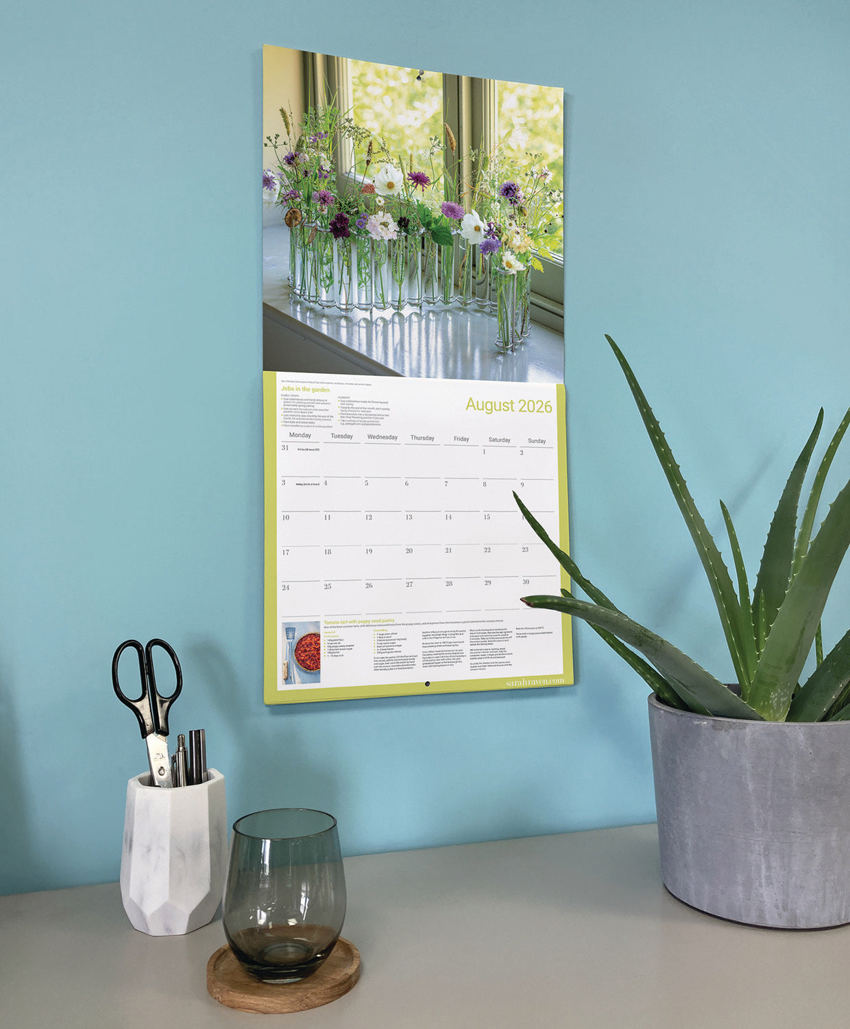 Sarah Raven Wall Calendar 2026