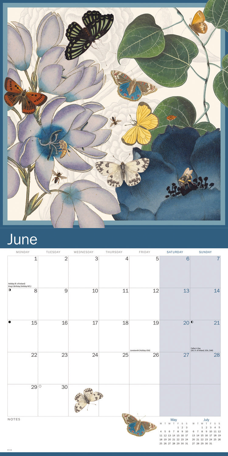 Royal Botanic Gardens Kew, Floral Illustrated Wall Calendar 2026