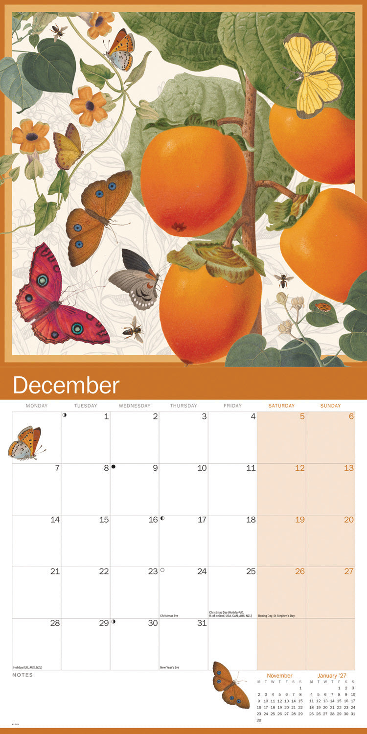 Royal Botanic Gardens Kew, Floral Illustrated Wall Calendar 2026