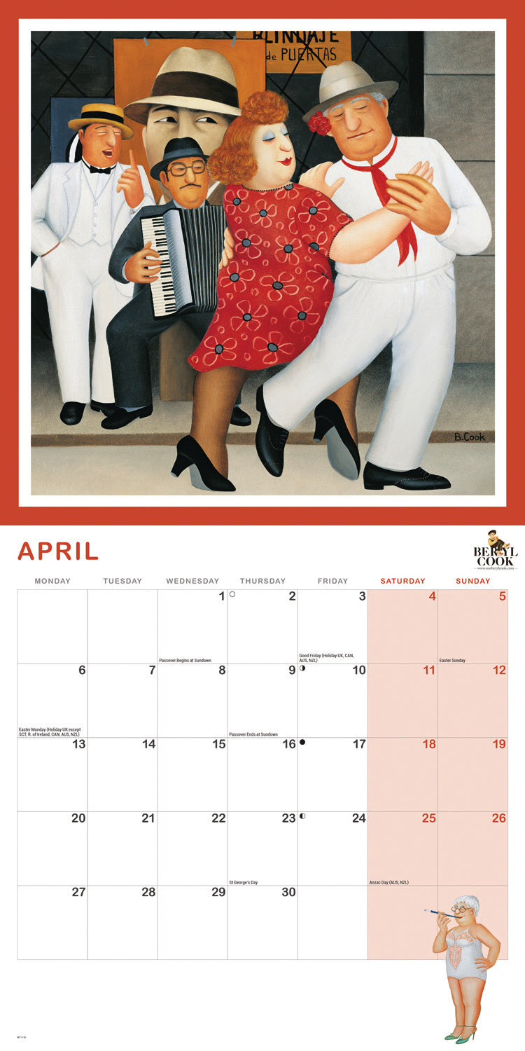 Beryl Cook Wall Calendar 2026