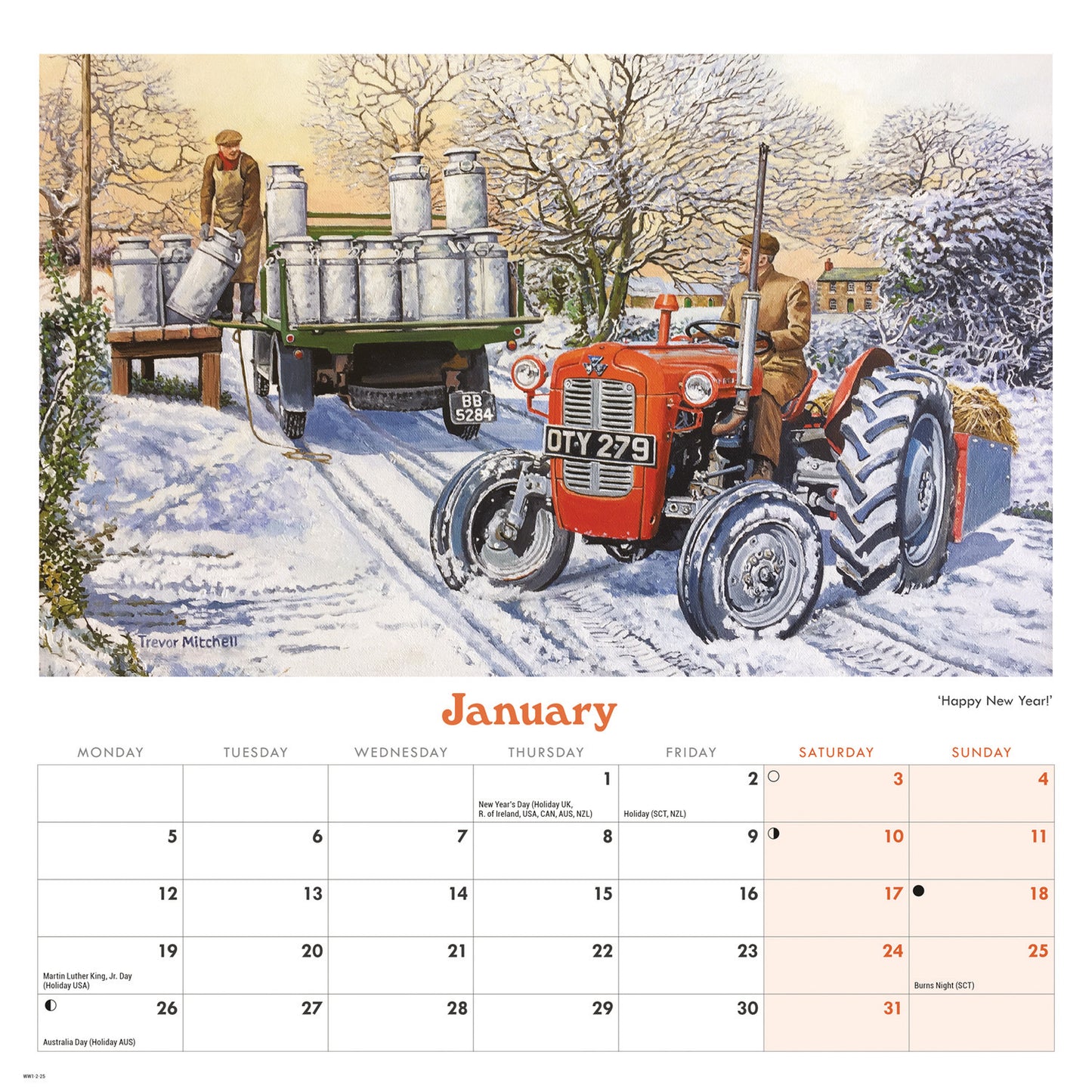 Countryside Memories, Trevor Mitchell Wiro Wall Calendar 2026