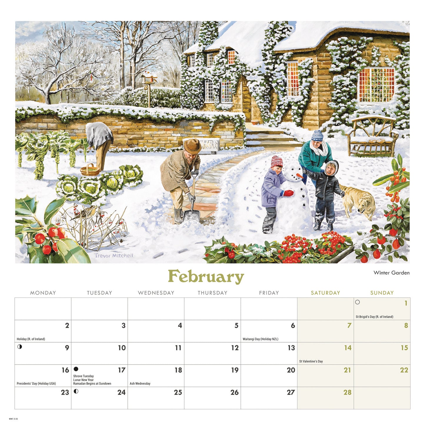 Countryside Memories, Trevor Mitchell Wiro Wall Calendar 2026