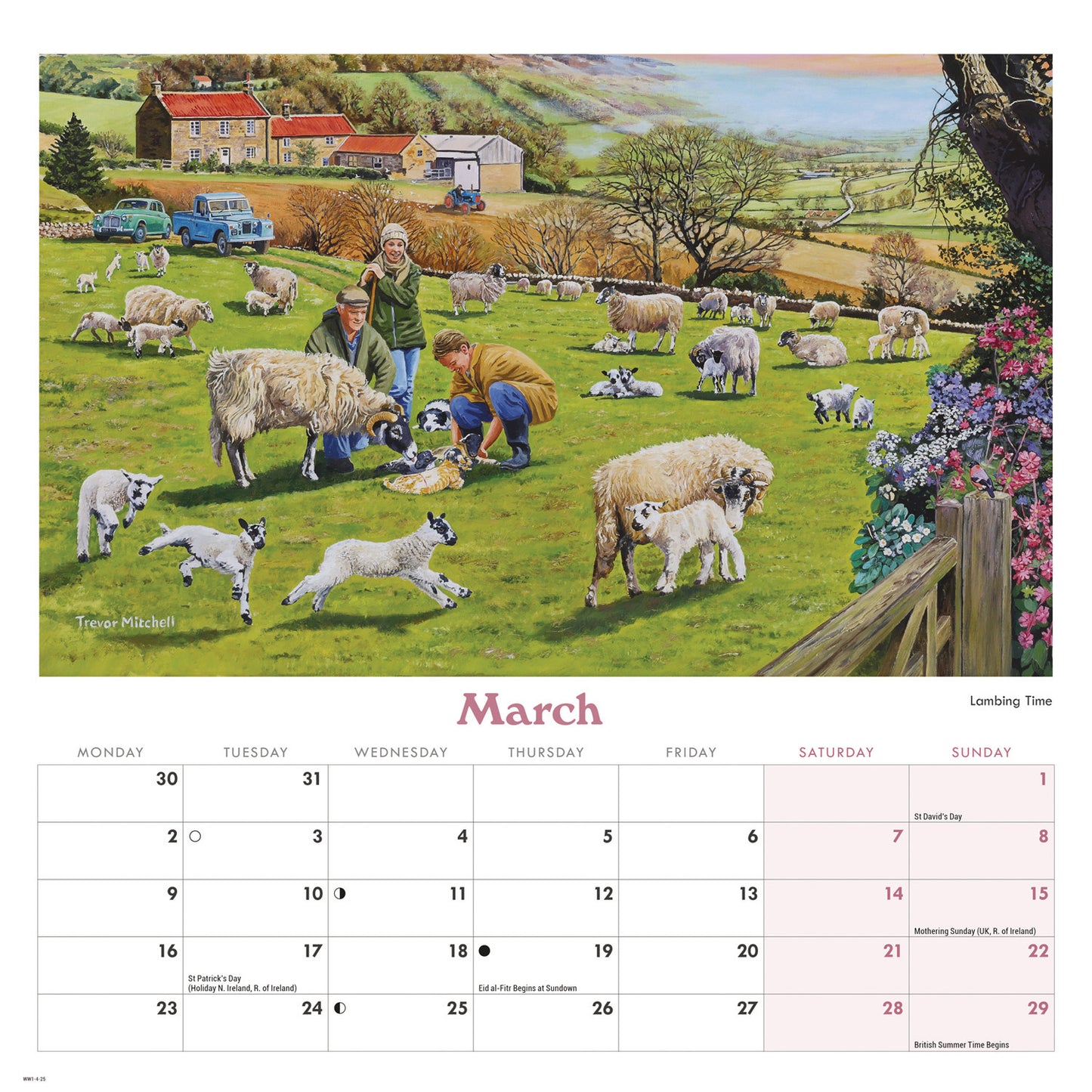 Countryside Memories, Trevor Mitchell Wiro Wall Calendar 2026