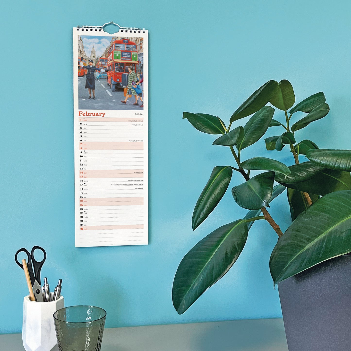 Days Gone By, Nostalgia by Trevor Mitchell Slim Calendar 2026