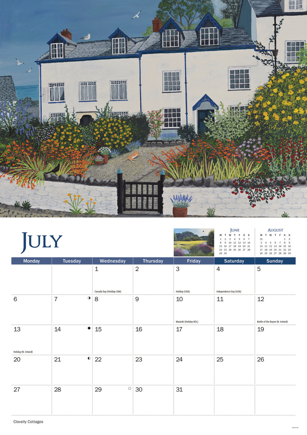 Jo Grundy Country Year A4 Calendar 2026