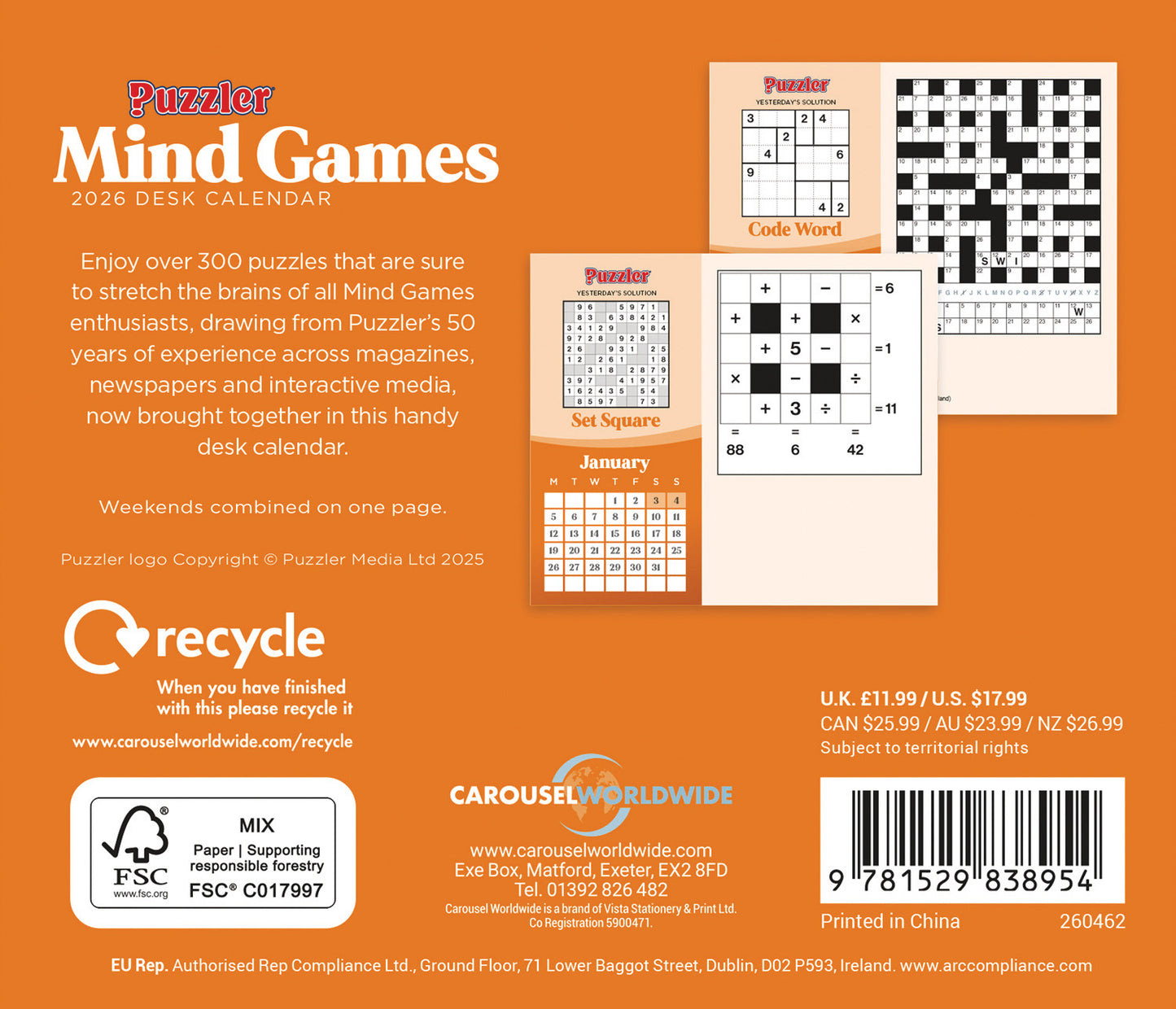 Mind Games, Puzzler Box Calendar 2026