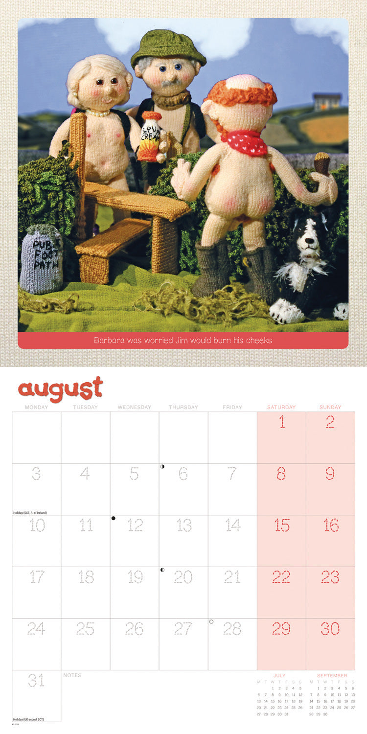 Nudinits Wall Calendar 2026