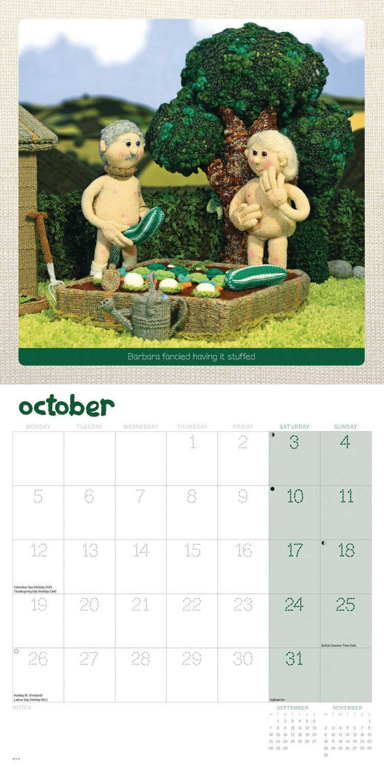 Nudinits Wall Calendar 2026