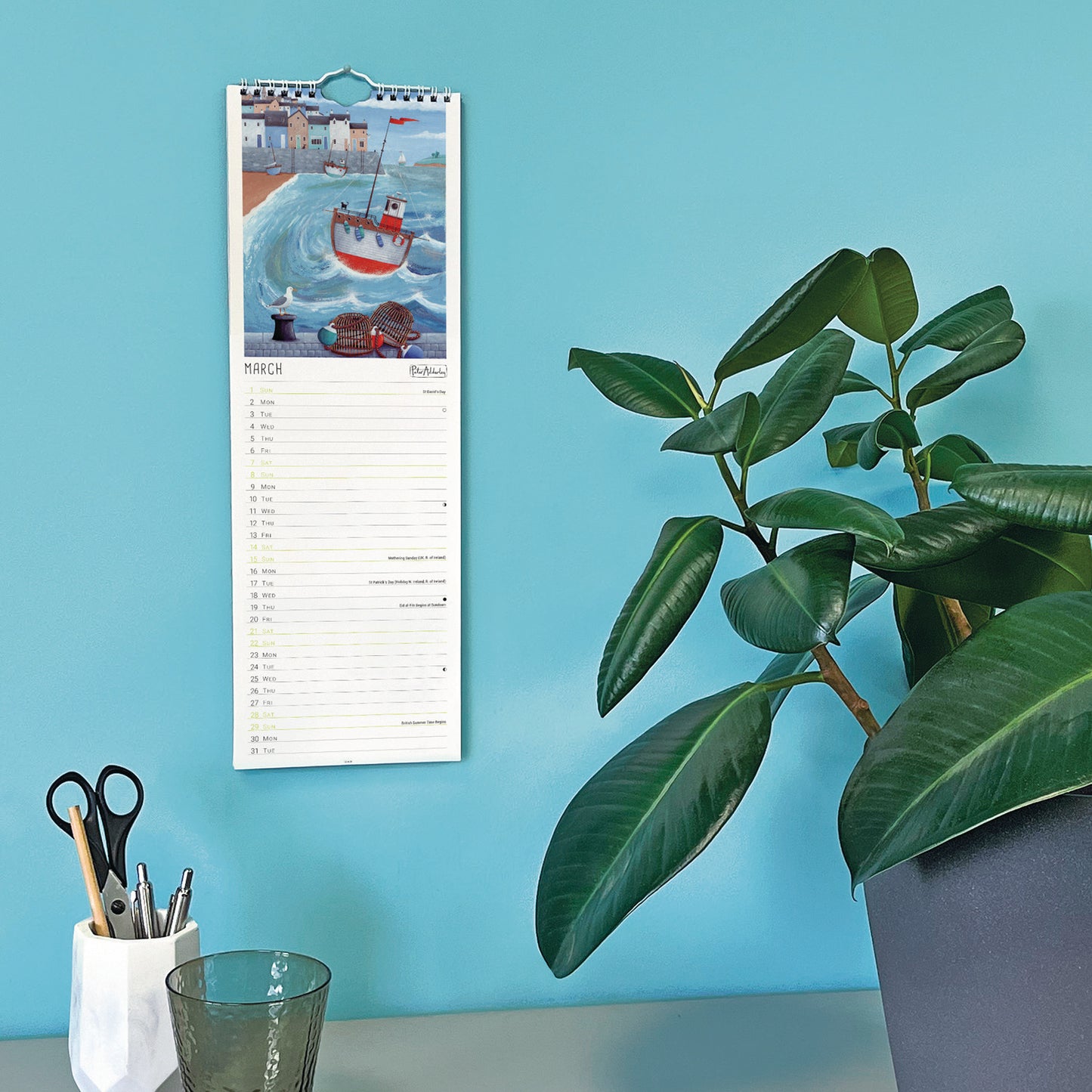 Peter Adderley Slim Calendar 2026