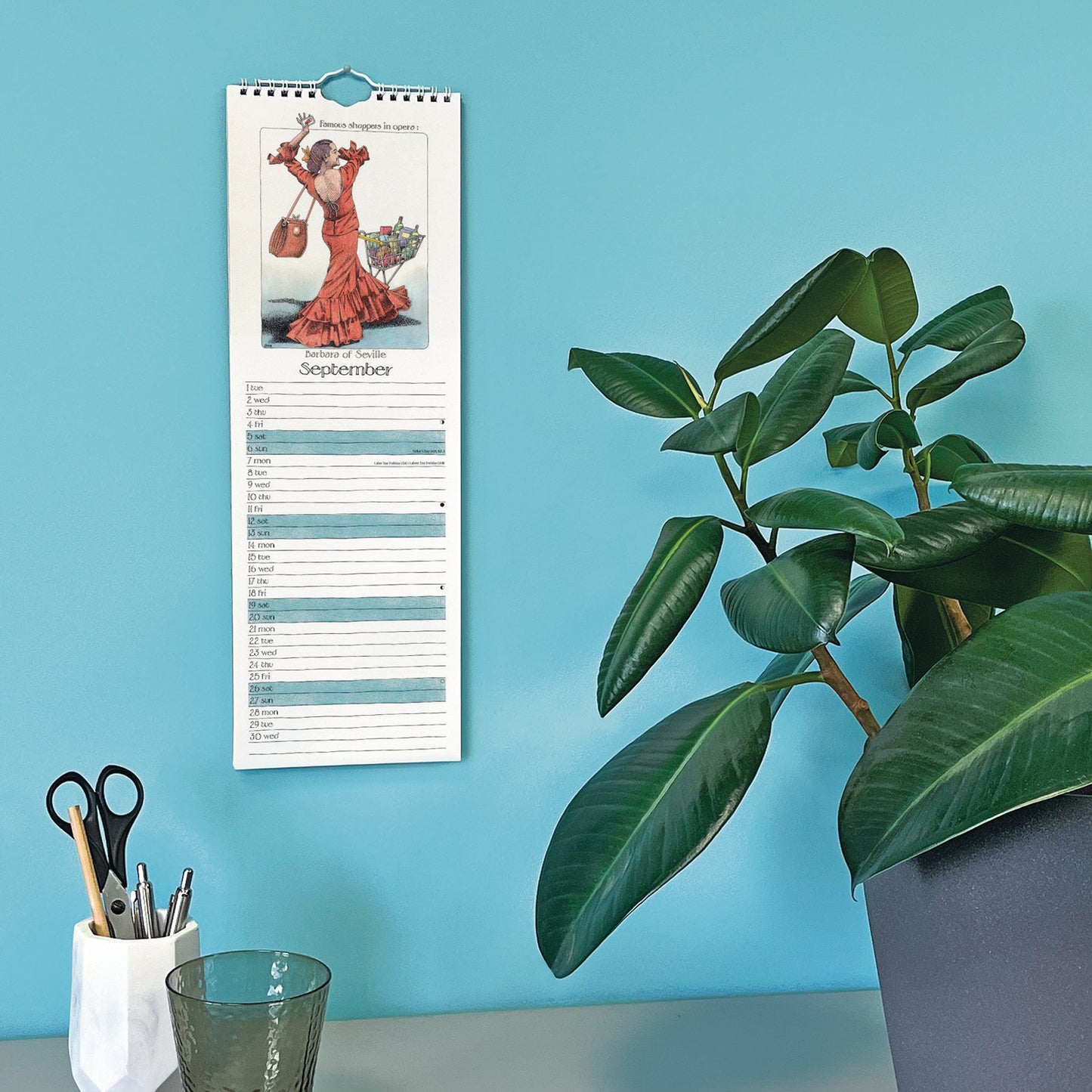 Simon Drews Famous Phrases Slim Calendar 2026