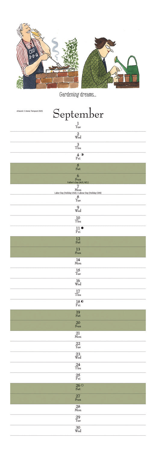Tottering By Gently Our Garden Couples Planner Slim Calendar 2026