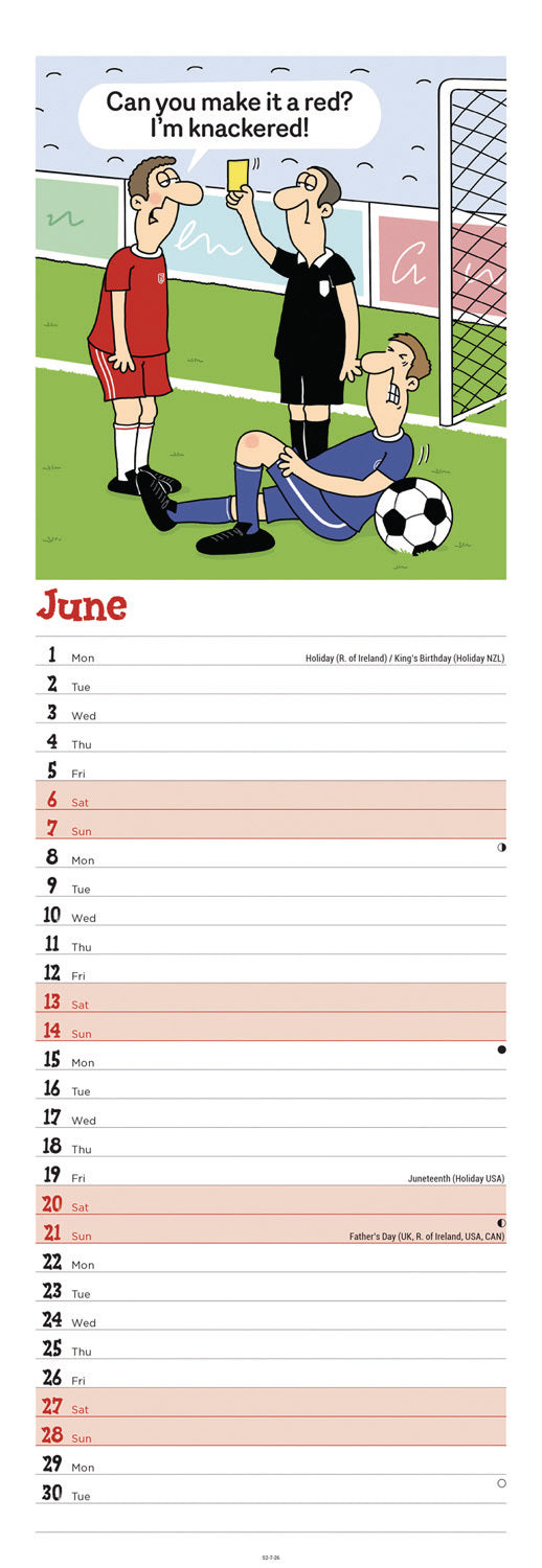 Twizler Slim Calendar 2026