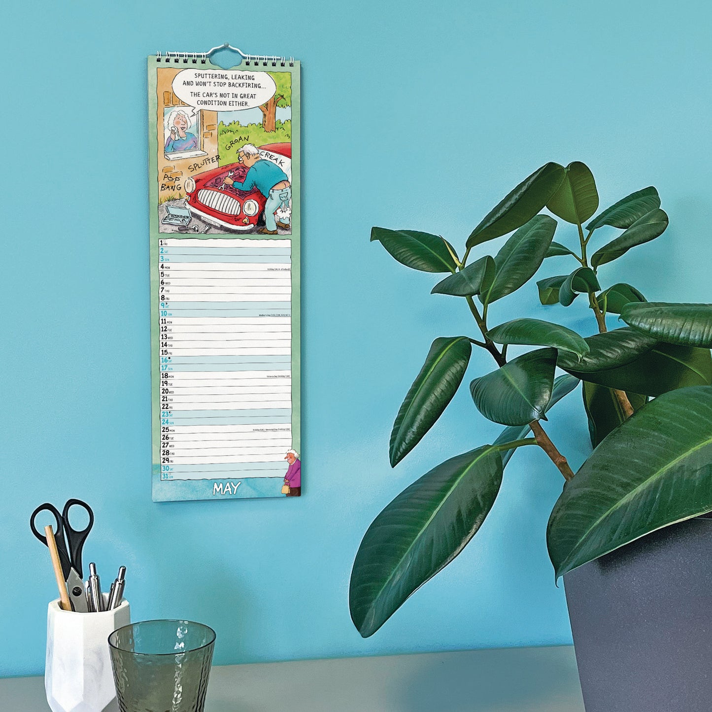 Wrinklies Slim Calendar 2026