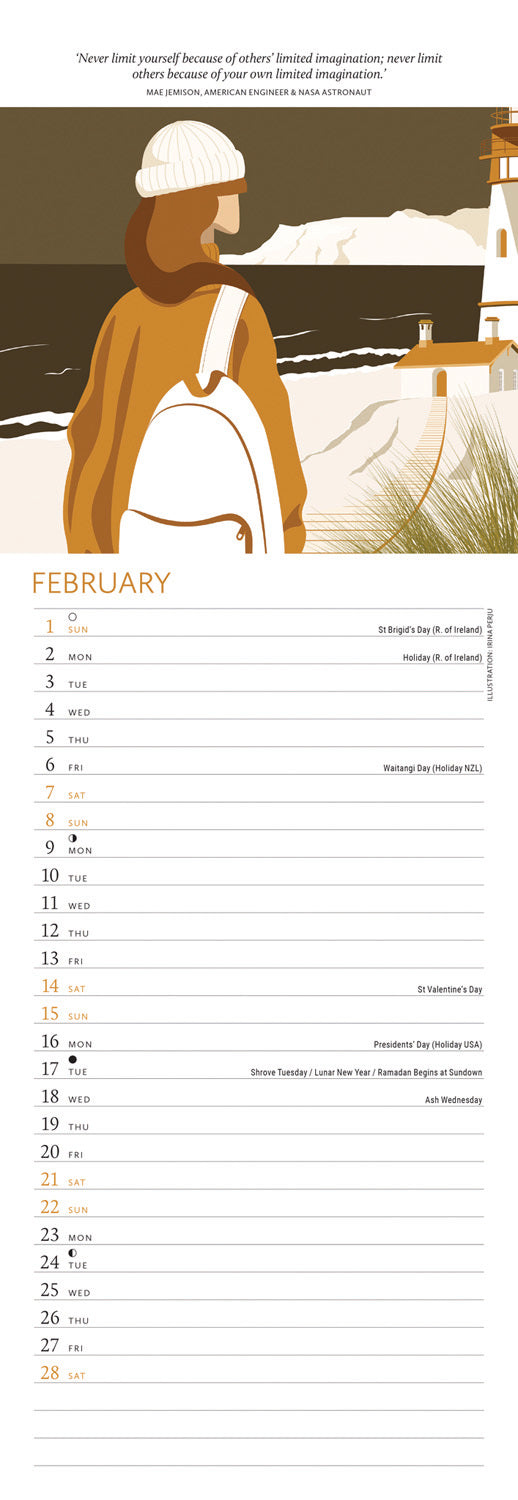 Breathe Slim Calendar 2026