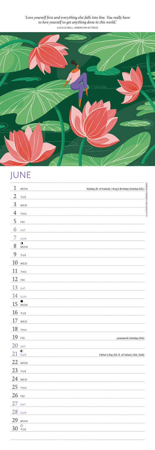 Breathe Slim Calendar 2026