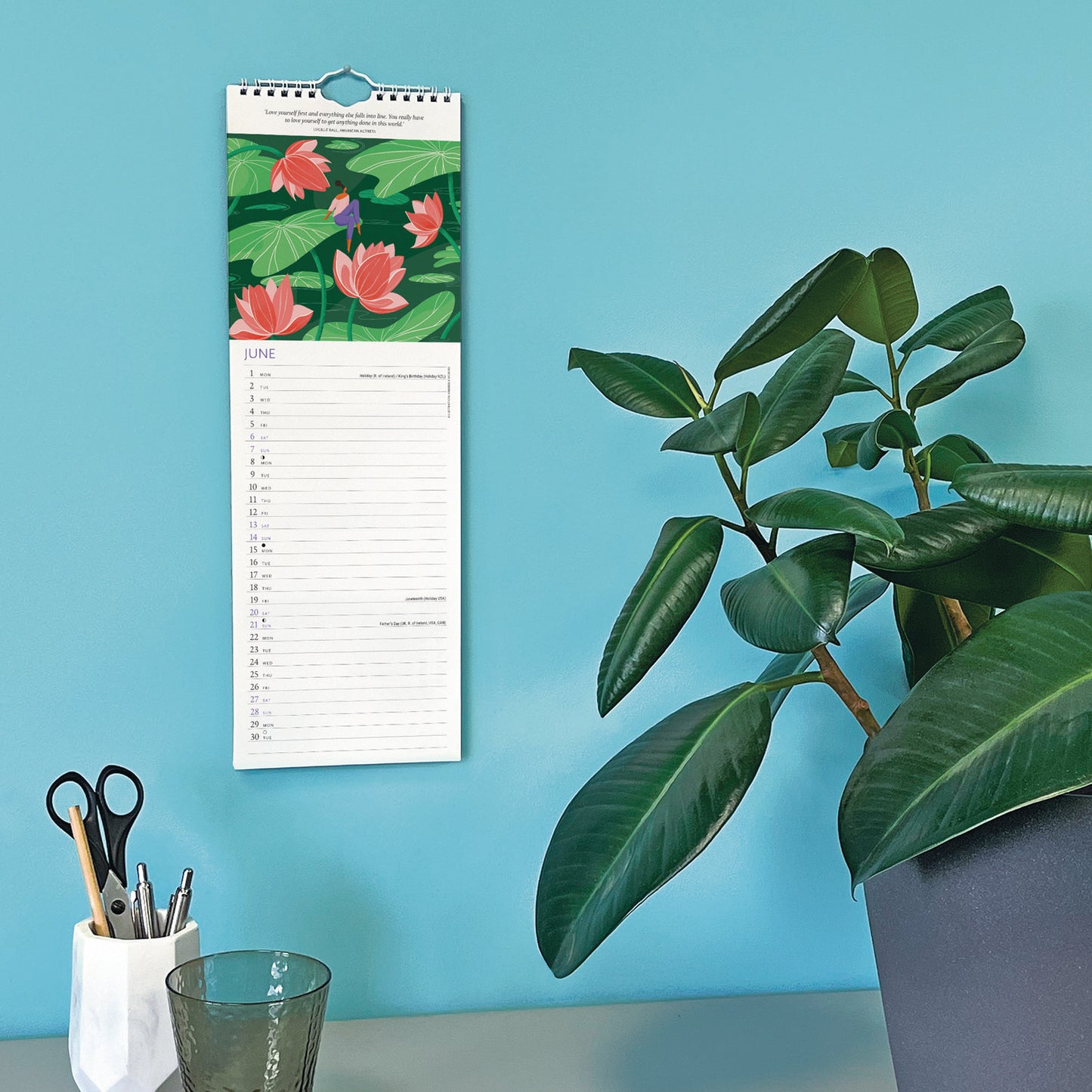Breathe Slim Calendar 2026