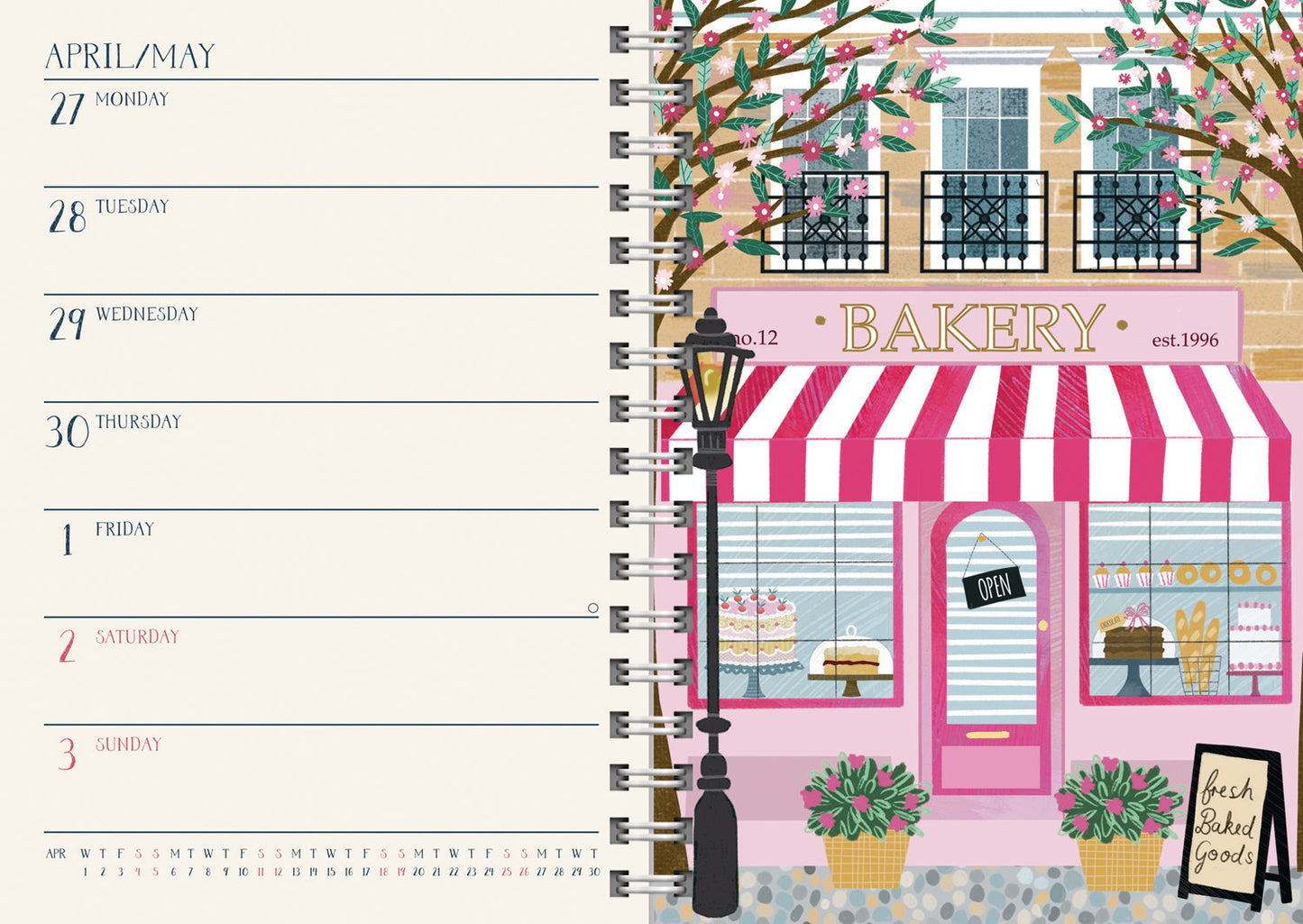 Georgia Breeze A5 Wiro Diary 2026
