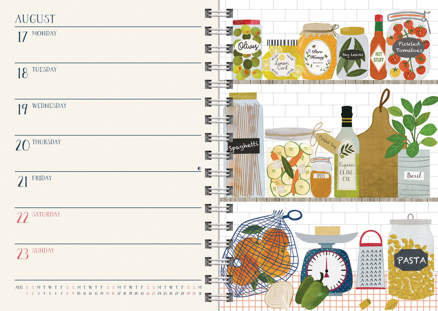 Georgia Breeze A5 Wiro Diary 2026