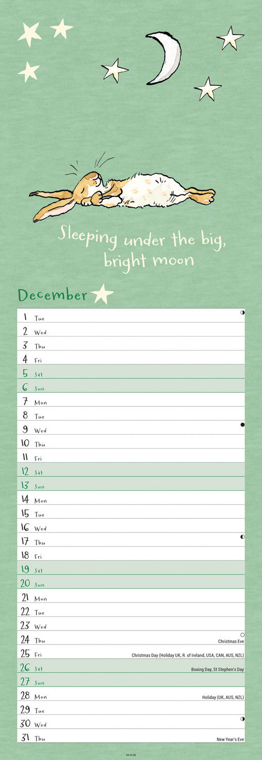 Guess How Much I Love You Slim Calendar 2026