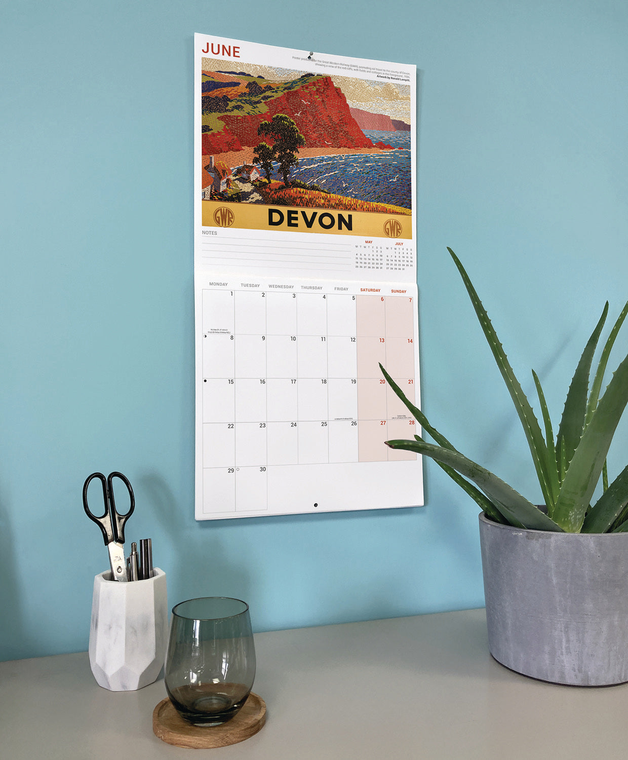 Railway Poster Art NRM Wall Calendar 2026