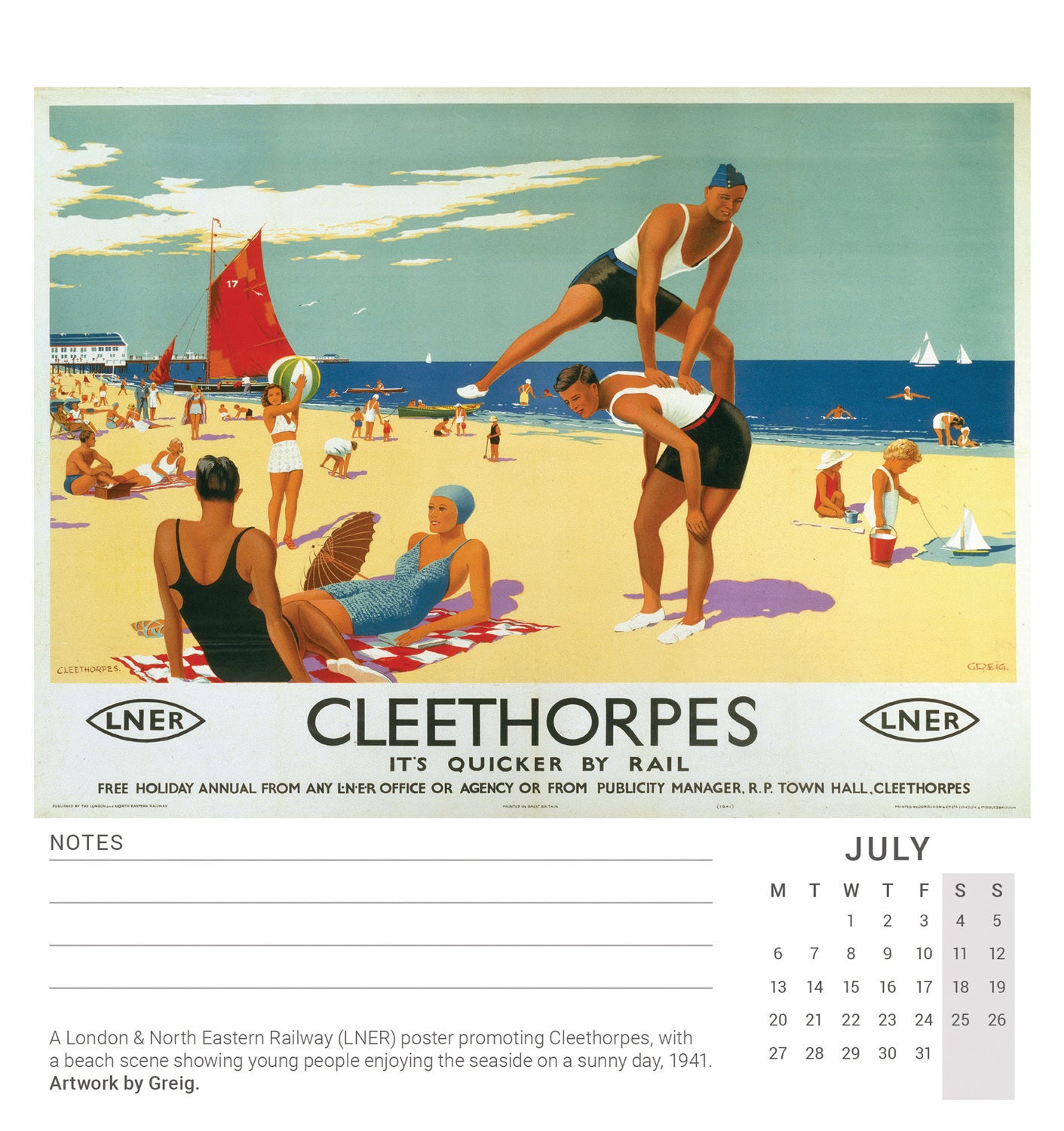 Vintage Posters, NRM Easel Calendar 2026