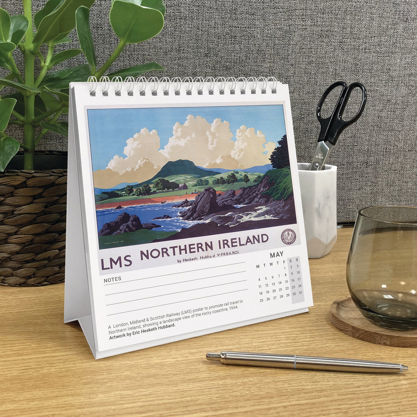 Vintage Posters, NRM Easel Calendar 2026