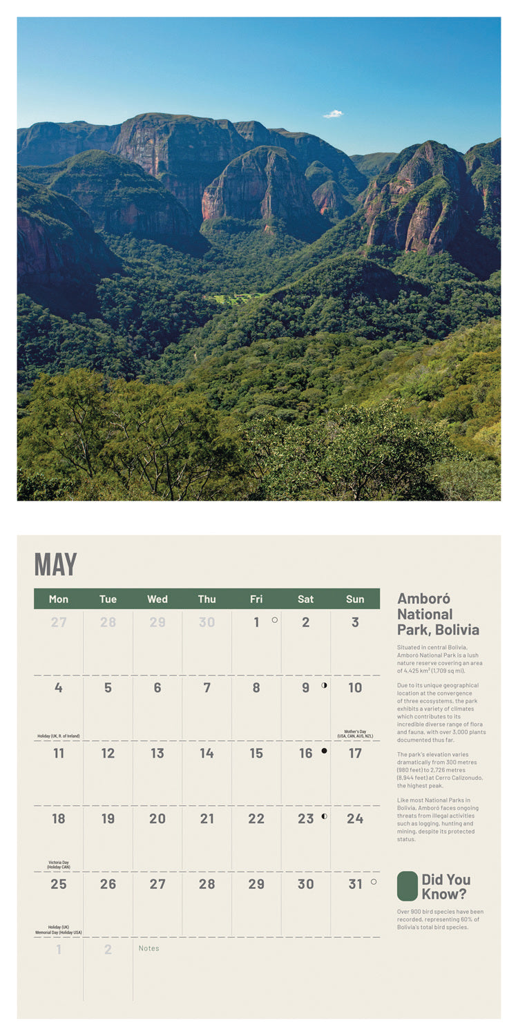 Amazing Planet wall calendar 2026