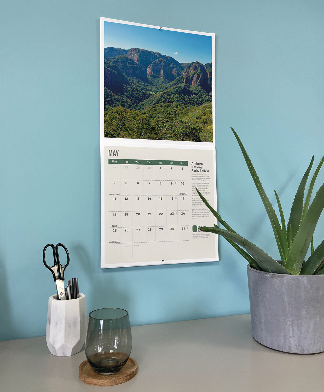 Amazing Planet wall calendar 2026