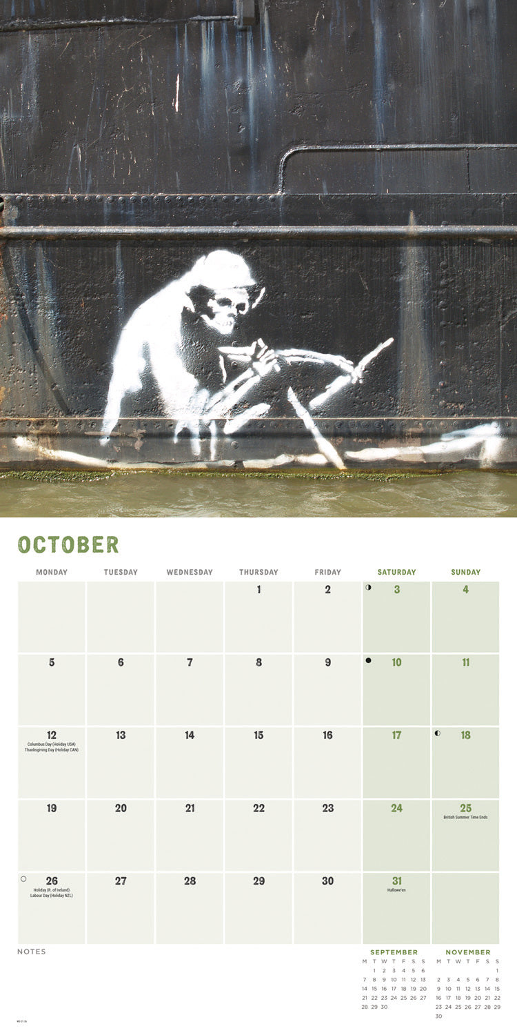 Banksy, If Graffiti Changed Anything Wall Calendar 2026