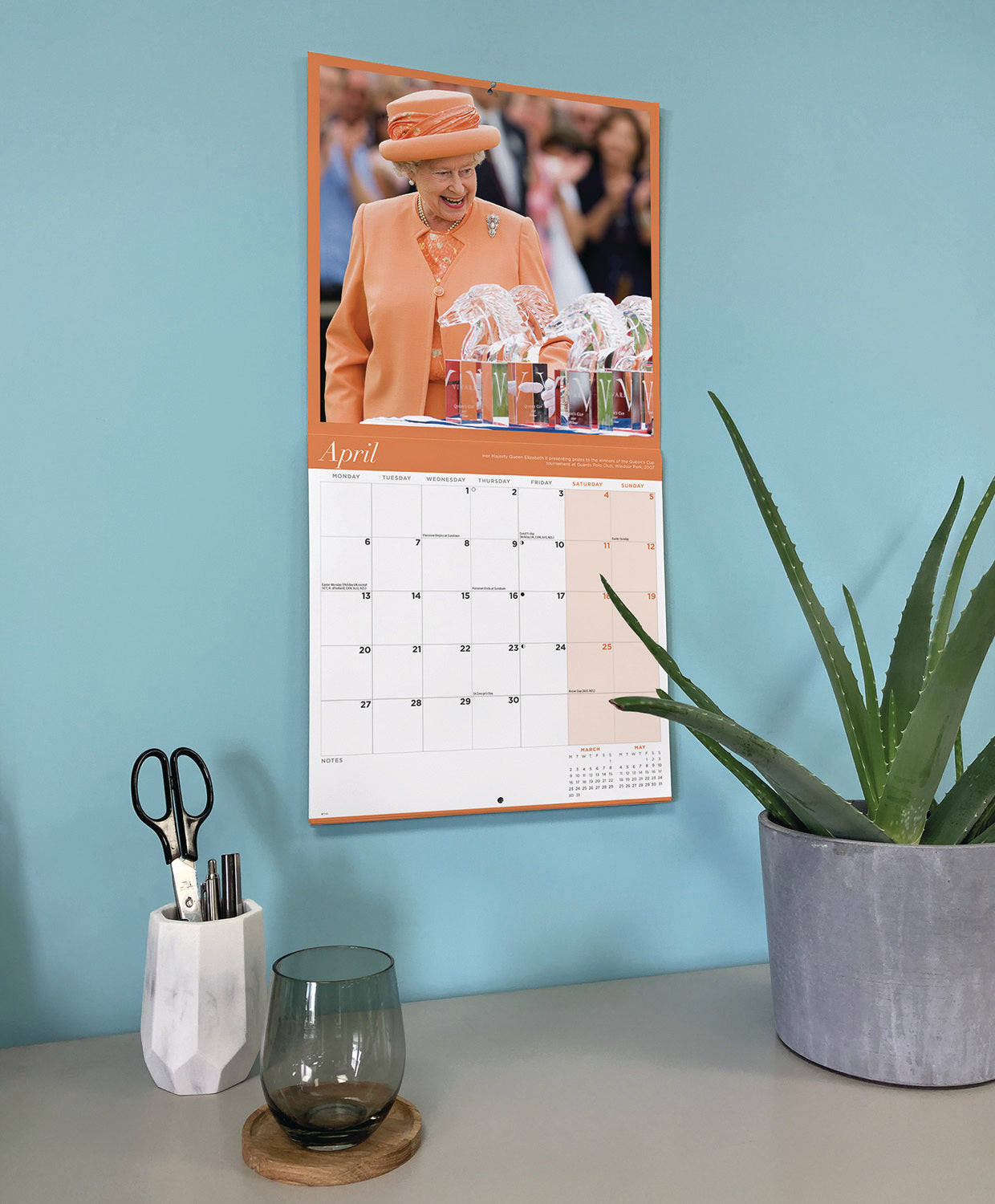 Queen Elizabeth II Wall Calendar 2026