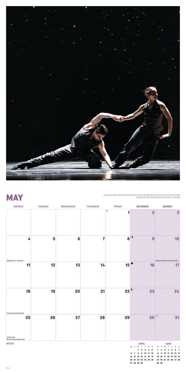 Royal Ballet Wall Calendar 2026