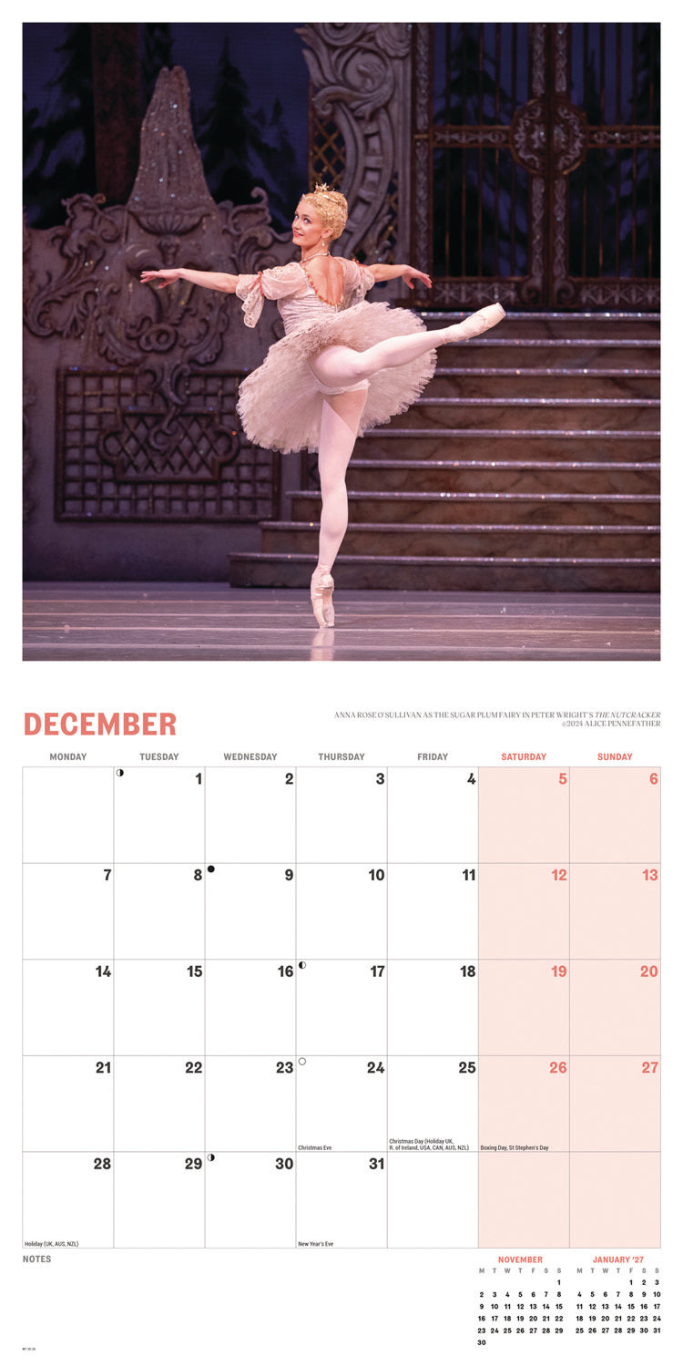 Royal Ballet Wall Calendar 2026