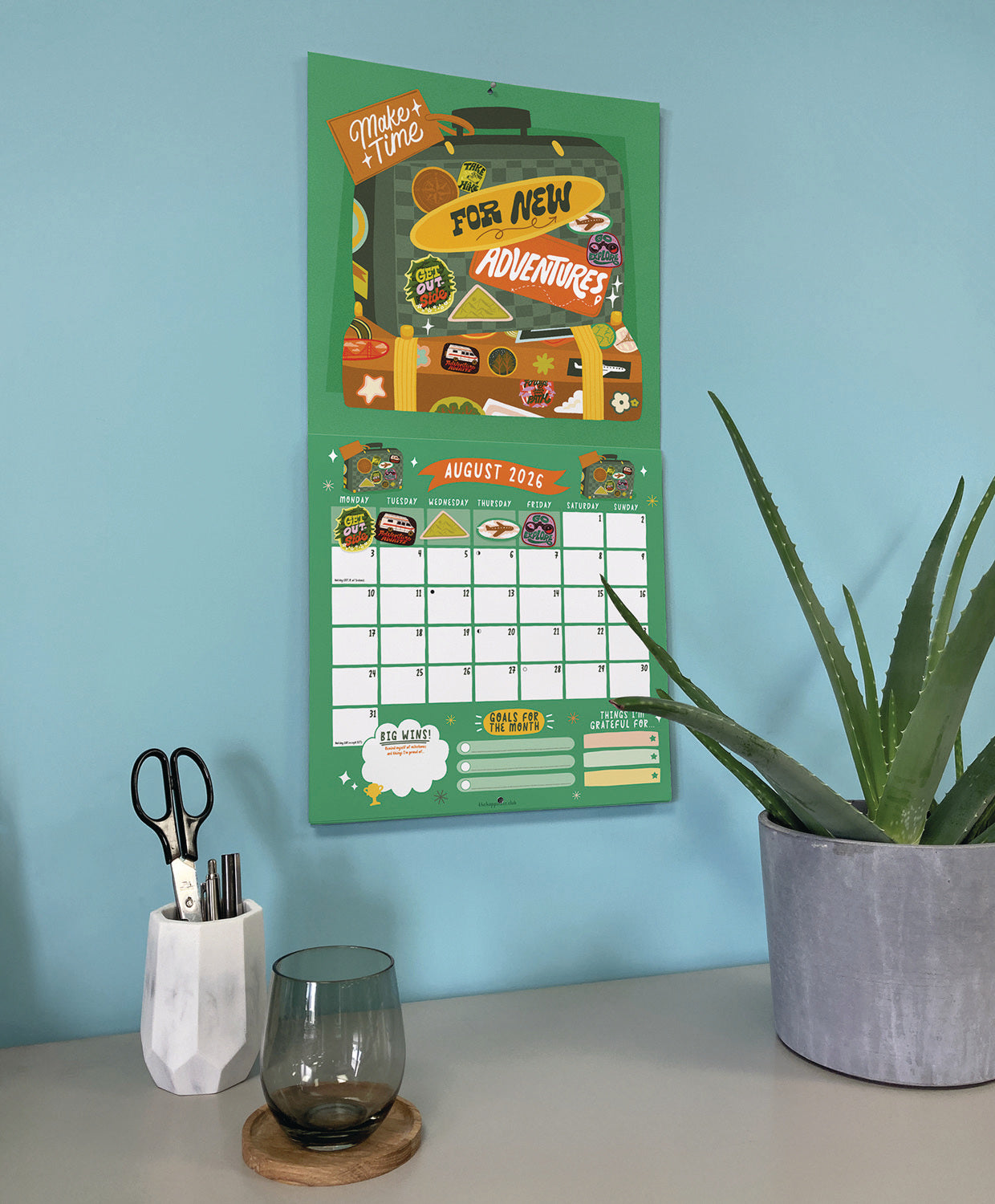 The Happiness Club Wall Calendar 2026