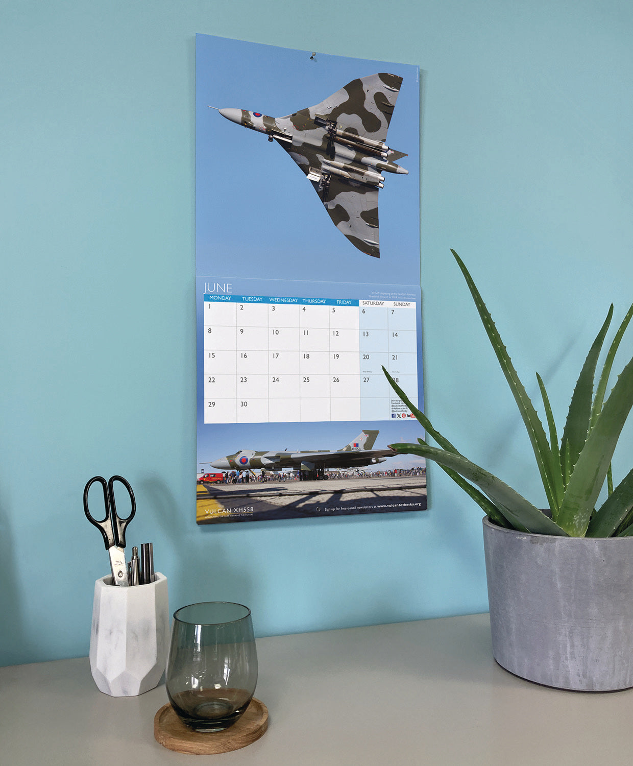 Vulcan XH558 Wall Calendar 2026