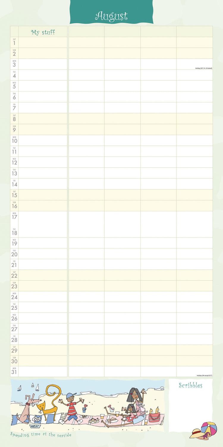 Super Mum, Kim Nash Planner Wall Calendar 2026