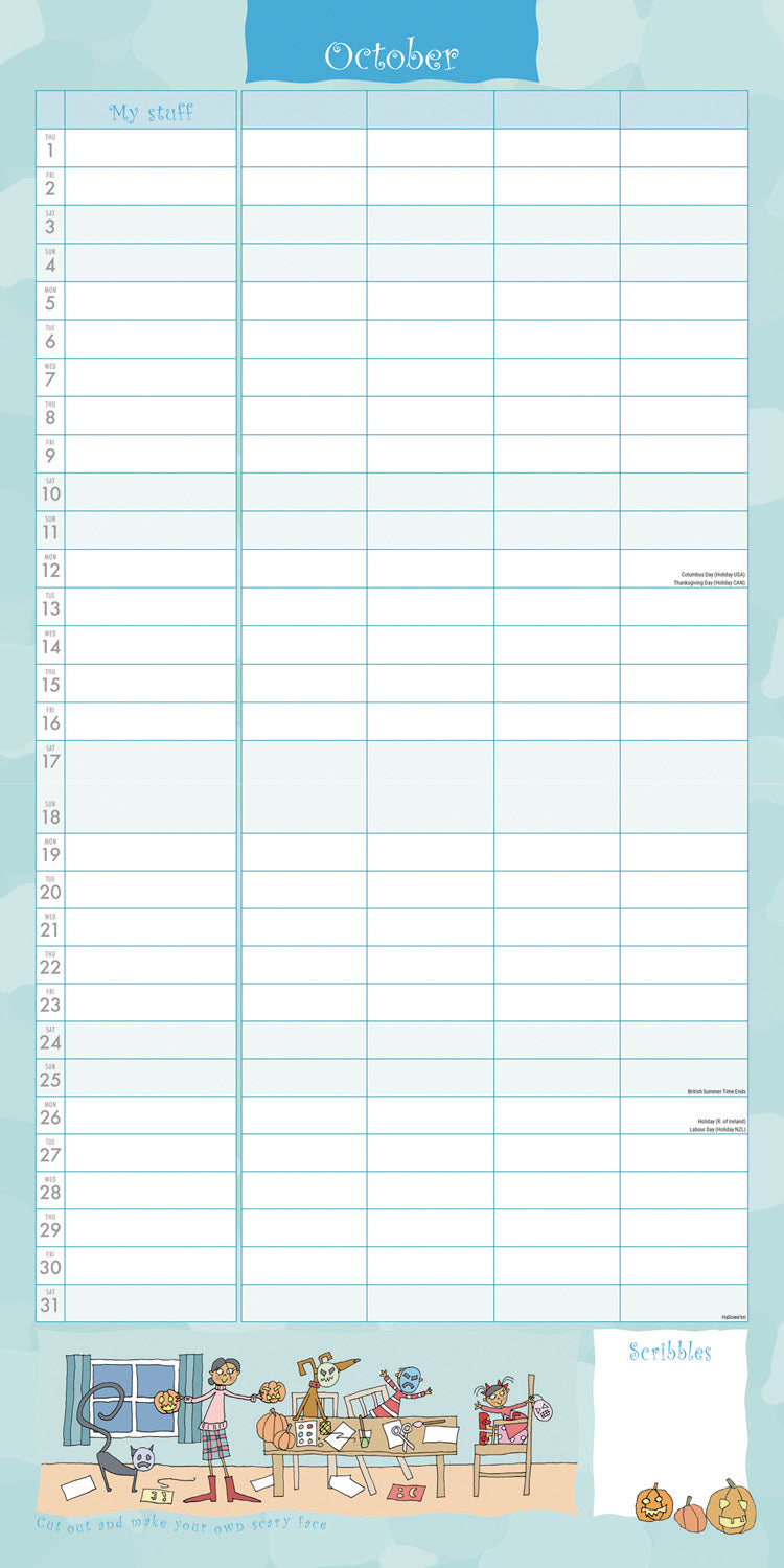 Super Mum, Kim Nash Planner Wall Calendar 2026