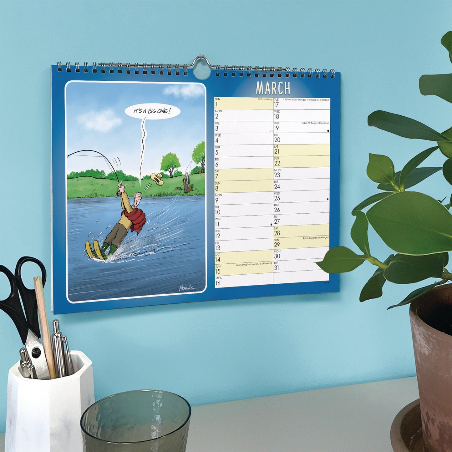 Fishing, Young At Heart A4 Calendar 2026