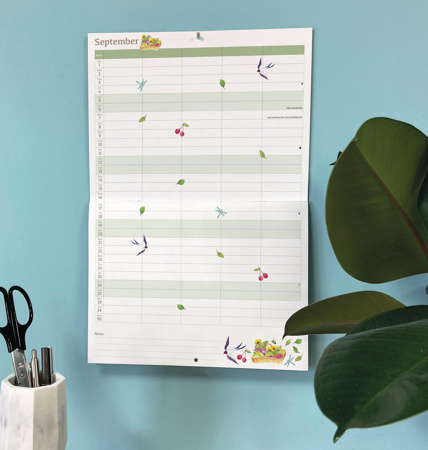 Life in the Garden MTV Planner A4 Calendar 2026