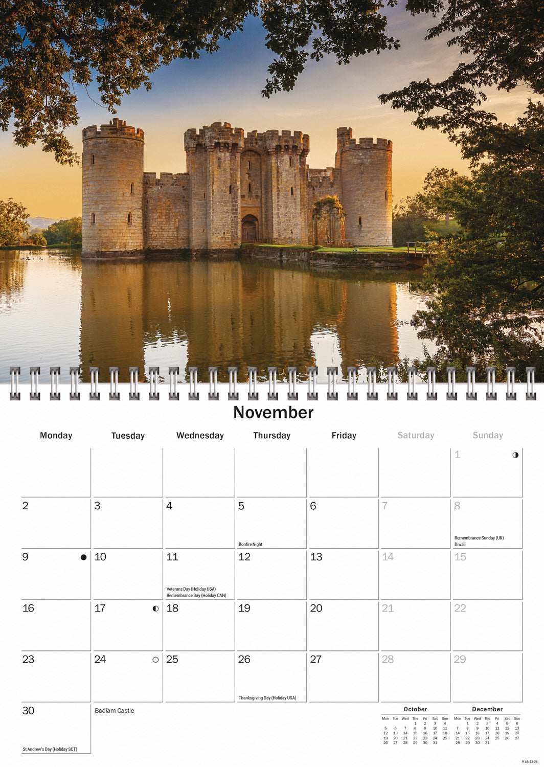 Sussex A5 Calendar 2026