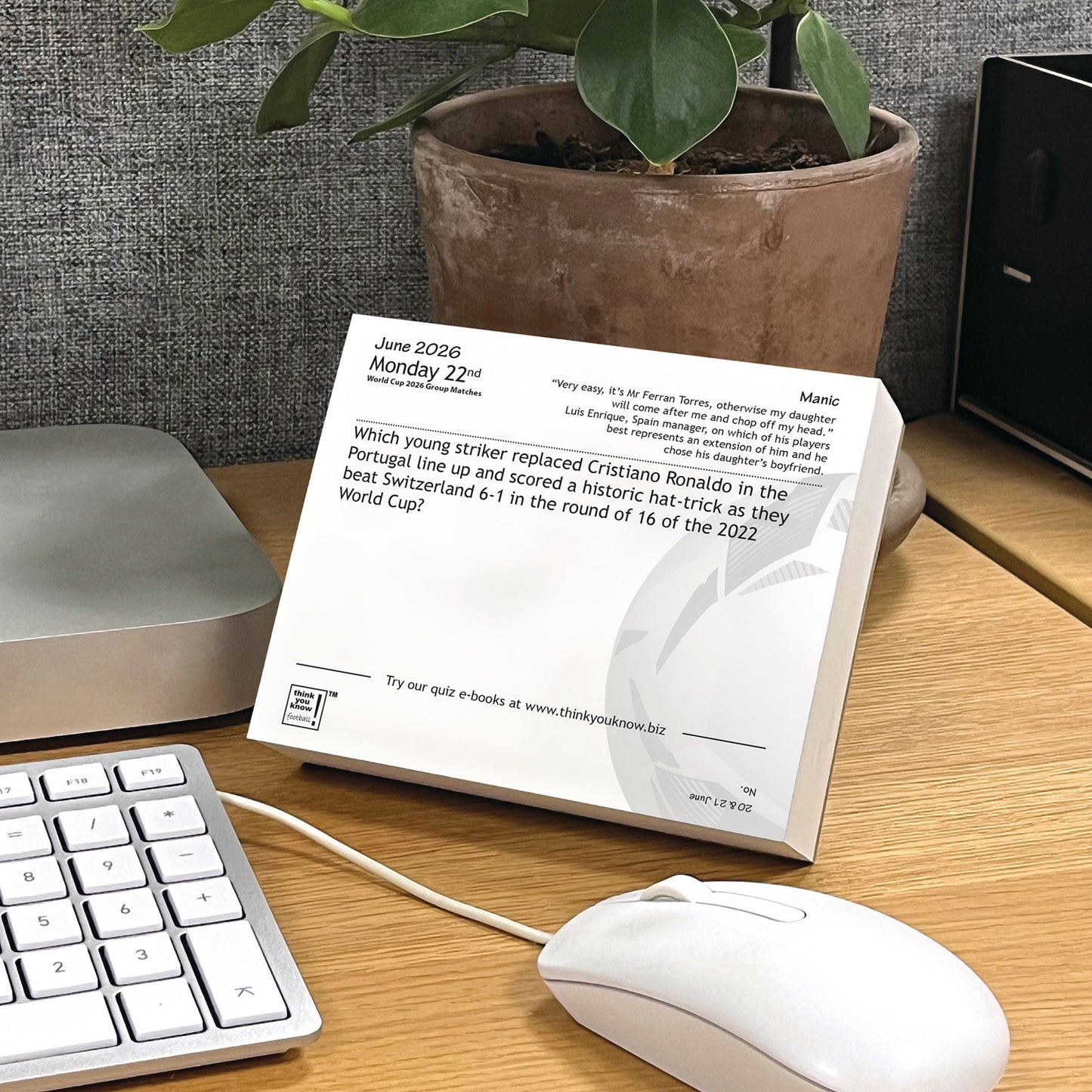 Think You Know Football Box Calendar 2026