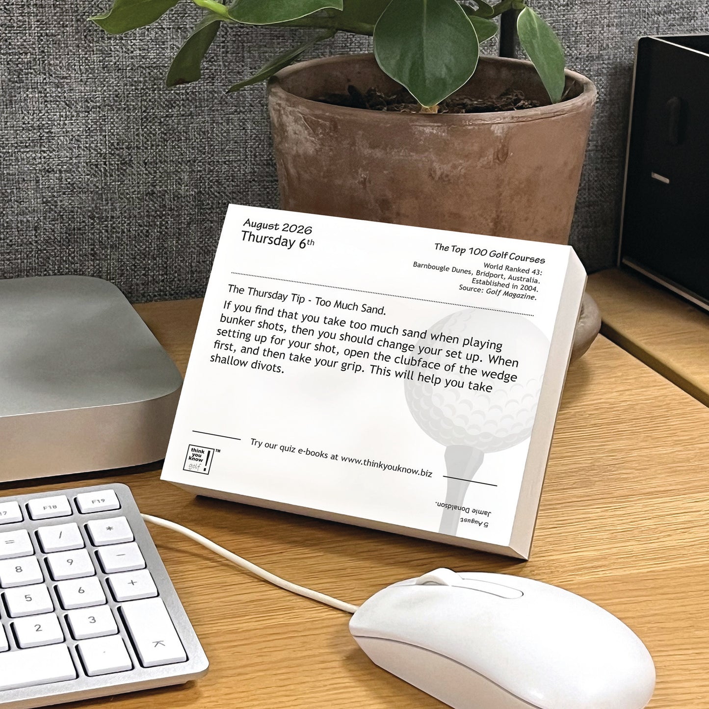Think You Know Golf Box Calendar 2026