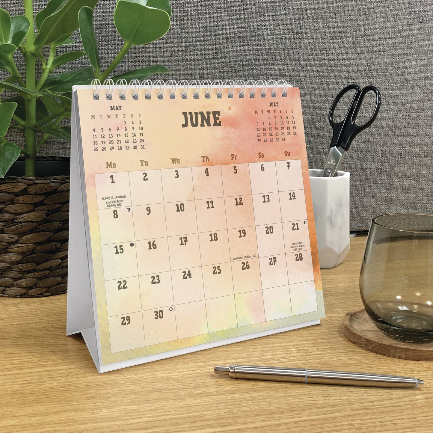 Be Organised and Be Awesome Easel Calendar 2026