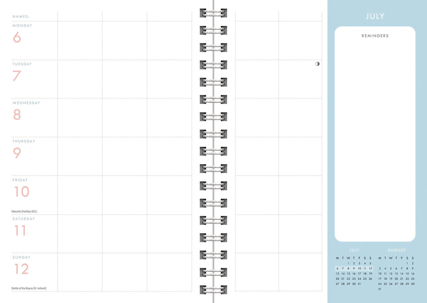Organised Family (Geometric) Planner A5 Wiro Diary 2026